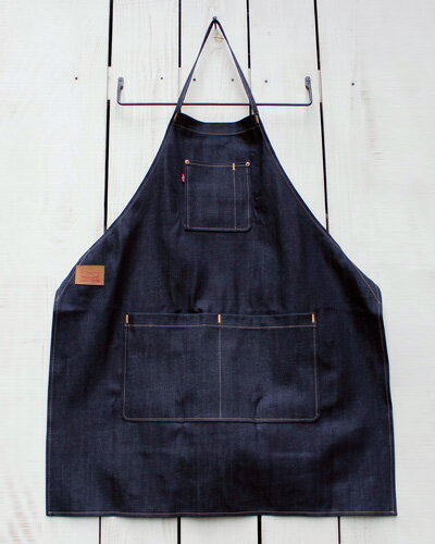 Levi's Denim Apron / pocket Rigid / non wash リーバイス デニム エプロン / ポケット リジット / 未洗い ダークブルー 生 キッチン アウトドア levis levi strauss jeans