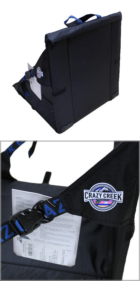 Crazy Creek Original Chair / outdoor Black クレイジー クリーク オリジナル チェア 折りたたみ 携行 マット アウトドア キャンプ フェス スポーツ観戦 簡易 軽量 ブラック 黒 / crazy beardstore-10004472 Beard Store サンプル画像2