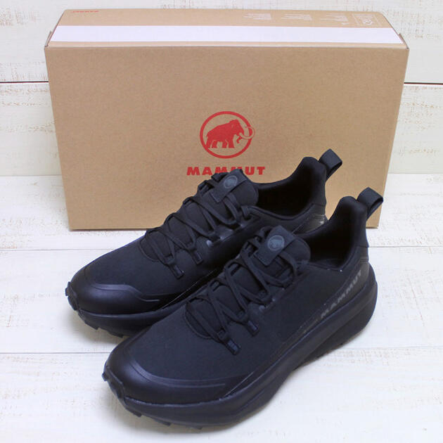 Mammut Aenergy Hike Low GTX Men GORE-TEX Ortholite / Black マムート エナジー ハイク ロー ゴアテックス 防水 透湿 高機能インソール ハイキング シューズ タウン / ブラック mammut gore tex アウトドア