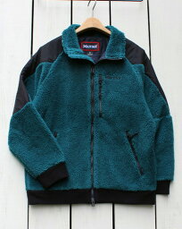 マーモット ボアジャケット メンズ Marmot Climbing Sheep Boa Jacket fleece pile / IVY マーモット クライミング シープボア ジャケット フリース レトロ パイル 軽量 保温 通気 補強 アイビー / ブルーグリーン marmot フリース 切替 90s