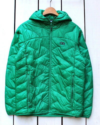 Outdoor Research Super Strand LT Hoodie / jacket vertical x ultralight / Verdant アウトドアリサーチ スーパーストランド LTフーディ 中綿 フード ジャケット 超軽量 高保温 耐風 コンパクト グリーン / outdoor superstrand