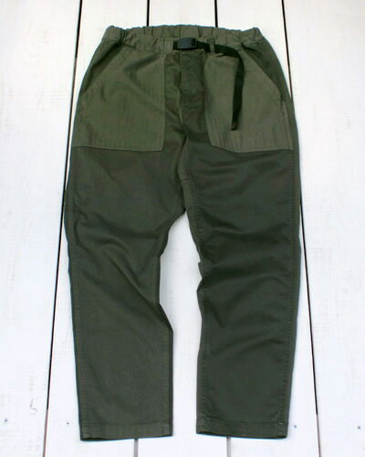 Rokx × sage de cret Multi Baker Pants / taperd Olive / crazy military ロックス x サージュデクレ マルチ ベイカー パンツ / テー..