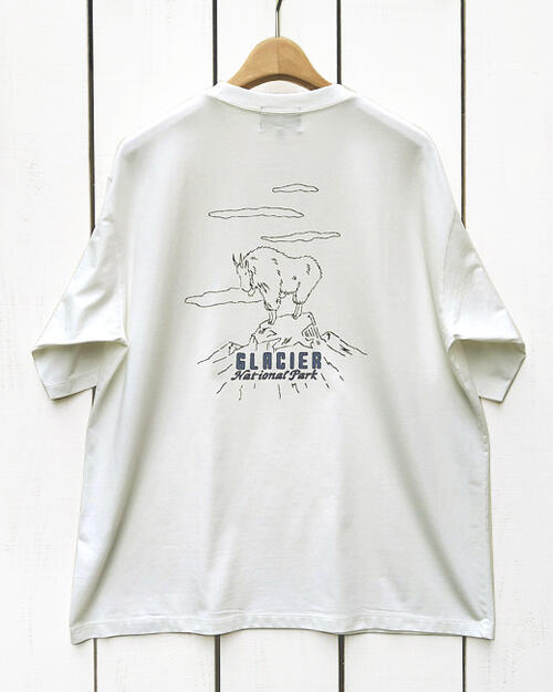 乐天商城 - Pendleton SS National Park Tee / O.White Glacier / loose fit ペンドルトン ナショナル パーク Tシャツ 半袖 ルーズフィット / オフ ホワイト 白 コットン ナイロン 耐久 通気 ドライタッチ pendleton ネイティブ