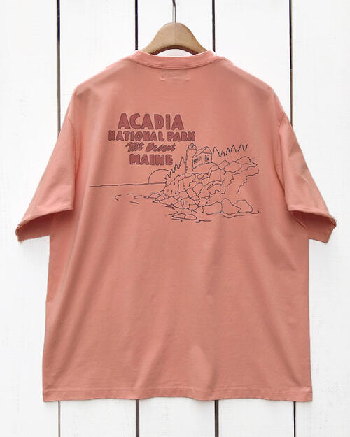 Rakuten - Pendleton SS National Park Tee / Coral Acadia / loose fit ペンドルトン ナショナル パーク Tシャツ 半袖 ルーズフィット / コーラル ピンク コットン ナイロン 耐久 通気 ドライタッチ pendleton ネイティブ