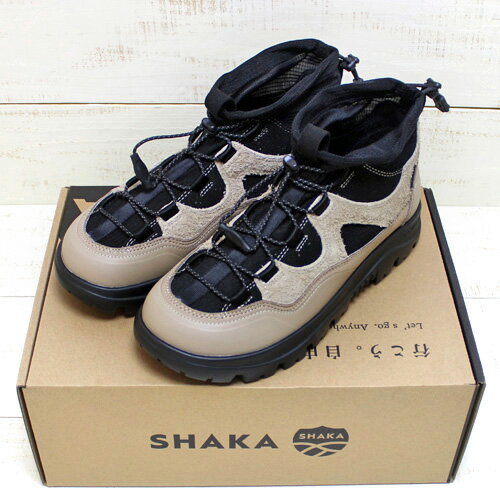 SHAKA Hike Purse EX / trekking shoes urban outdoor / Taupe Black シャカ ハイク パース ex トレッキング シューズ 軽量 撥水 高機能インソール / トープ ブラック 黒 shaka / travel トラベル camp アウトドア