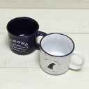 Almond Surfboards Designs Coffee Mug / pottery ceramics 2-col / White Navy アーモンド サーフ コーヒー マグカップ / ロゴ 大きめ / ホワイト ネイビー almond surf westcoast beach