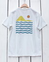 Almond Surfboarsds Island SS Tee us cotton / White A[h T[t vg TVc /  Rbg USA / obNvg zCg /  { almond surf westcoast beach
