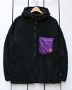 Almond Surfboards Designs Micro Fleece Zip Hoodie parka / Black / purple pocket A[h T[t }CN t[X Wbv t[fB p[J[ ӂӂ  ubN / p[v almond surf westcoast beach