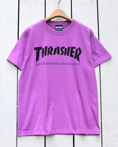 Rakuten - Thrasher Mag Logo SS Tee / t-shirts Lavender / Black スラッシャー ロゴ プリント Tシャツ / 半袖 ラベンダー / ブラック / シーズンカラー アートワーク スケート ストリート thrasher magazine skate street culture