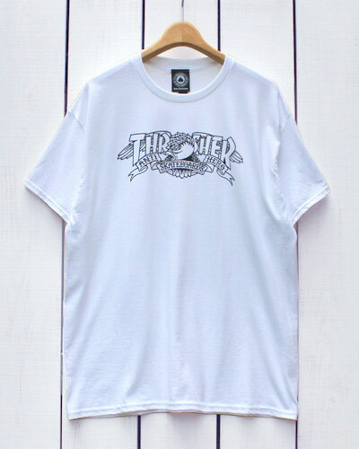 Rakuten - Thrasher x Anti Hero Mag Banner T-shirts / tee White スラッシャー アンタイ ヒーロー プリント Tシャツ / 半袖 ホワイト 白 / コラボ 限定 スケート ストリート thrasher magazine us import skate street culture