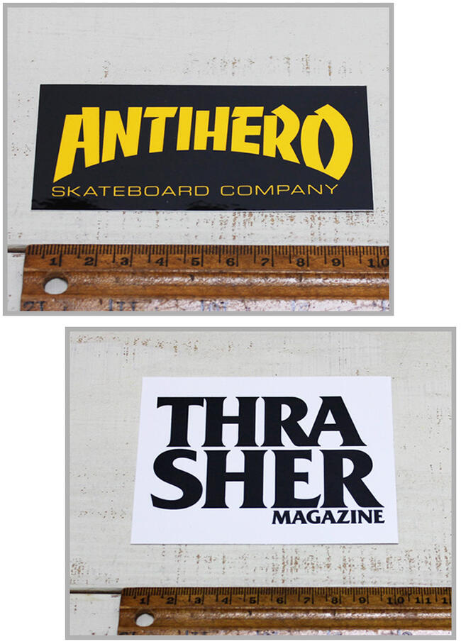 Thrasher �� Anti Hero 5 Pack Sticker / set ����å��㡼 ���󥿥� �ҡ����� 5 �ѥå� ���ƥå��� 5�� ���å� / ����� ���� �������� ���� 10 cm �� 10 cm / ������ thrasher magazine skate street culture