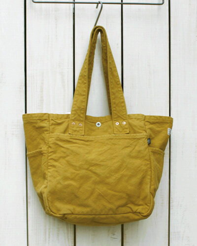 V.D.L.C Work Tote Bag / cotton canvas Karashi overdye ブイディーエルシー ワーク トートバッグ / マザーズ バッグ 帆布 コットン / からし 後染 made in japan 日本製 vdlc キャンバス トート 大きめ