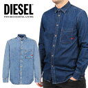 ディーゼル DIESEL　ディーゼル　メンズ　長袖シャツ　デニムシャツD-BILLY L/S SHIRT正規品/即納/送料無料