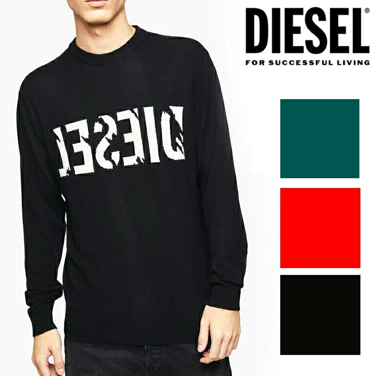 ディーゼル ディーゼル DIESEL メンズ ロゴ カシミヤ セーターK-JOY KNIT セーター プルオーバーニット 長袖 丸首 クルーネック正規品　送料無料