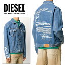 ディーゼル DIESEL ディーゼル ブルゾン デニムジャケット Gジャン アウターNHILL-SP2 009DZバックプリント　ロゴ　