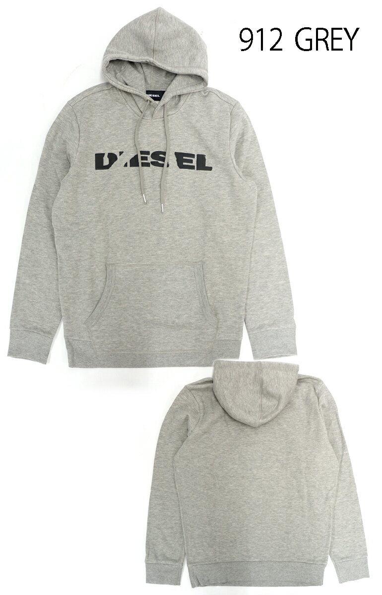 ディーゼル DIESEL メンズ パーカー スウェット S-AGNES-BRO SWEAT SHIRT ロゴ 裏起毛 プルオーバー 送料無料 即納