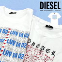 DIESEL ディーゼル メンズ 半袖Tシャツ TEEUMLT-DIEGOS-J T-SHIRTクルーネック ボックスロゴ カットソー ハート 星