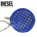 ディーゼル 財布（レディース） 【訳あり品のため返品交換不可】DIESEL ディーゼルコンパクト財布 ミニ財布 コインケース 小銭入れX05076 PR472 KEIIKO スタッズ スタッツ サークル 円 丸