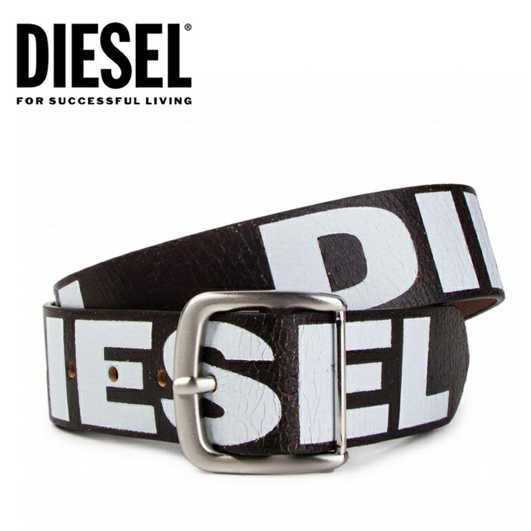 ディーゼル ベルト（メンズ） ディーゼル レザーベルト DIESEL ベルトB-ARBARANO BELT X05921 PS919牛革 本革 レザー ブラウン ブラック シンプル かっこいい