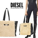 DIESEL ディーゼル トートバッグX08227 P4279 H8852 TRESI大容量 モコモコ ファーバッグ