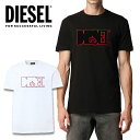 ディーゼル ディーゼル DIESEL メンズ Tシャツ 半袖 トップスT-DIEGOS-B8ブラック 黒 シンプル 定番カットソー　TEE