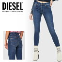 DIESEL ディーゼル レディース デニムパンツ D-ROISIN-085AB SUPER-SKINY REGULAR WAIST DENIMボトム ジーパン スリム スキニー 美シルエット ストレッチ