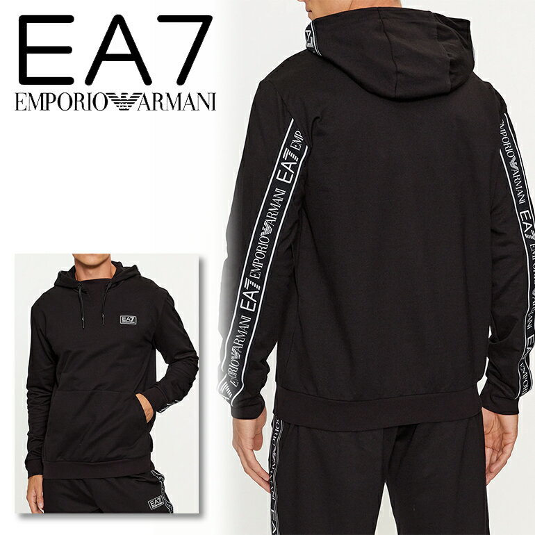 EMPORIO ARMANI エンポリオアルマーニ EA7 メンズ パーカー　スウェットシャツ6RPM15 PJ07Z裏起毛 フリース
