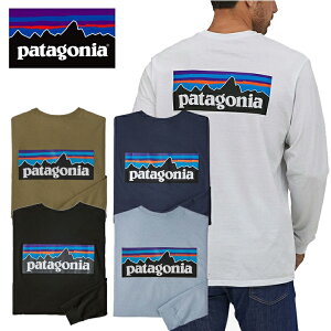 パタゴニア PATAGONIA メンズ 長袖　Tシャツ38518 メンズ・ロングスリーブ・P-6ロゴ・レスポンシビリティー胸ロゴ　バックロゴ　 ロングTシャツ ロンT 長袖 アウトドア