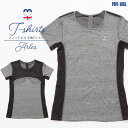 レディーススポーツメッシュストレッチ半袖Tシャツ トレーニング フィットネス 吸汗速乾 通気性