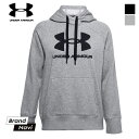 アンダーアーマー レディース スウェット パーカー トレーナー UNDER ARMOUR UA ライバル フリース ロゴ フーディー 1356318 001 035 ブラック グレー 大きめ ゆったり 裏起毛 トレーニング ウィメンズ 婦人 女性 【サイズ交換1回無料】