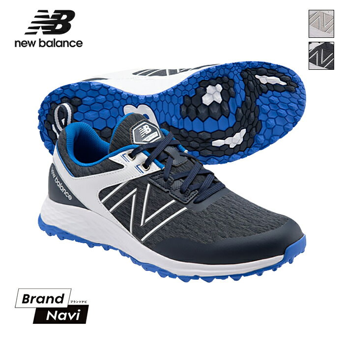 楽天Brand Navi 楽天市場店ニューバランス ゴルフ シューズ メンズ new balance NBG4006 スニーカー スパイクレス 防水 メッシュ シューレース スポーツ ウォーキング 大きいサイズ 履きやすい 幅広設計 ホワイト グレー ヘザー ブルー ネイビー【サイズ交換1回無料】