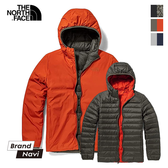 ザ・ノース・フェイス ダウンジャケット メンズ ノースフェイス ダウンジャケット メンズ THE NORTH FACE 軽量 ライト ジャケット アウトドア アウター 迷彩 カモ柄 ブラック リバーシブル NF0A4NG3 男 紳士 正規品 人気 ブランド 【サイズ交換1回無料】