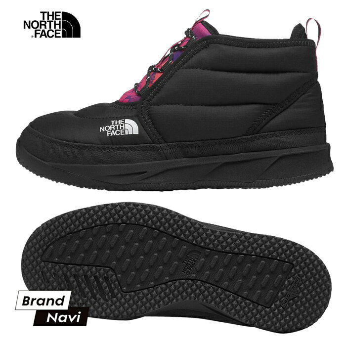 楽天Brand Navi 楽天市場店ノースフェイス チャッカブーツ レディース THE NORTH FACE NSE CHUKKA NF0A7W46 アウトドア 軽量 保温 防寒 シューズ 中綿 ゴープコア 冬 ウインター 雪 ブラック 黒 【サイズ交換1回無料】