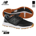 ニューバランス ゴルフ シューズ メンズ スパイクレス new balance NBG1802 メッシュ シューレース スニーカータイプ 幅広 人気 履きやすい スポーツ ウォーキング ツートン ブラック 黒【サイズ交換1回無料】