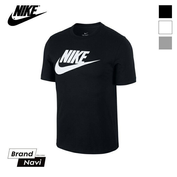 ナイキ NIKE Tシャツ メンズ 半袖 クルーネック 白 黒 紺 NSW TEE ICON FUTURA AR5004 紳士 ウェア 丸首 スポーツ スウォッシュロゴ ドライ ストレッチ 運動 おしゃれ 【サイズ交換1回無料】