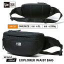 ニューエラ ウエストポーチ メンズ NEW ERA EXPLORER WAIST BAG ニューエラ NE-WAIST-BAG ストリートファッション シンプル ブラック 容量3リットル エクスプローラーウエストバッグ リフレクター ロゴ 人気 メンズ レディース ユニセックス