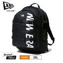 NEW ERA ニューエラ リュック バックパック 35L ユニセックス 大きめ 多め 荷物 ブラック 黒 A4対応 仕事 ジム スポーツ 観戦 手ぶら