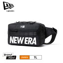 NEW ERA ニューエラ ウエストバッグ ボディバッグ 7L かっこいい かばん ブラック 黒 ストリート 東京 渋谷 原宿