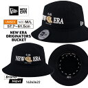 NEW ERA ニューエラ ORIGINATORS バケットハット ブラック 帽子 元祖 旧ロゴ メンズ レディース ユニセックス