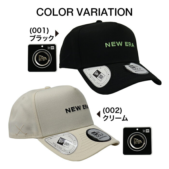 NEW ERA ニューエラ ゴルフキャップ 帽子 9FORTY A-Frame ボールマーカー付き 汗止め 抗菌 サイズ調整可能 深め ゴルフ男子 ゴルフ女子 ゴルファー おしゃれ コーデ ファッション