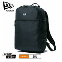 NEW ERA ニューエラ リュック 28L バックパック シンプル かばん 通勤 通学 PC A4対応 ビジネス 仕事 ブラック 黒 10代 20代 30代