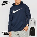 ナイキ NIKE プルオーバー パーカー メンズ 紳士 男性 ドライフィット スウォッシュ フーディー スウェット スポーツ トレーニング ジム ブラック グレ...