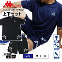 Kappa カッパ メンズ Tシャツ 半袖 半ズボン オミニ 紳士 ブラック 伸縮性 軽い 運動 トレーニング スポーティー かっこいい(4)
