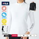 ゴルフ フィラ インナー レディース ハイネック メッシュ スポーツ ジム フィットネス ジョギング ロンT 接触冷感 UVカット 吸汗速乾 長袖