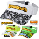 LOUDMOUTH サンバイザー キャップ 帽子 柄 ラウドマウス メンズ レディース ユニセックス ゴルフウェア ロゴ 派手 ネオン 蛍光 おしゃれ 夏 スポーツ カジュアル セレブ ハリウッド