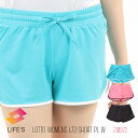 ロット ショートパンツ レディース 短パン スポーツウェア ロット ロト ホットパンツ 韓流 LOTTO LIFE'S L73 210972 トレパン ランニング ジム 短め ヨガ ジョギング 重ね着 スリット入り ストレッチ