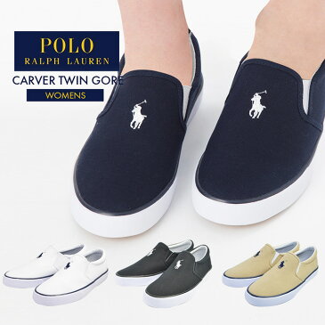 レディース スニーカー 靴 POLO RALPH LAUREN ポロ ラルフローレン スリッポン CARVER TWIN GORE カーヴァー