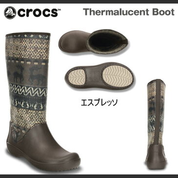 クロックス レディース 長靴 レインブーツ サーマルーセント ブーツ Crocs Thermalucent Boot