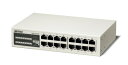 【中古】 バッファロー BUFFALO 10/100Mbps対応 金属筺体 電源内蔵 16ポート ホワイト スイッチングハブ LSW3-TX-16NSR