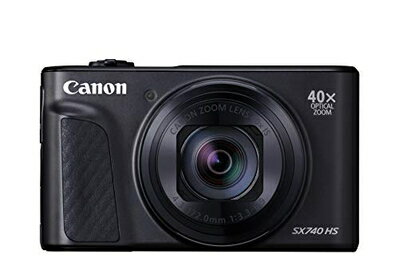 【中古】 Canon コンパクトデジタルカメラ PowerShot SX740 HS ブラック 光学40倍ズーム/4K動画/Wi-Fi対応 PSSX740HSBK